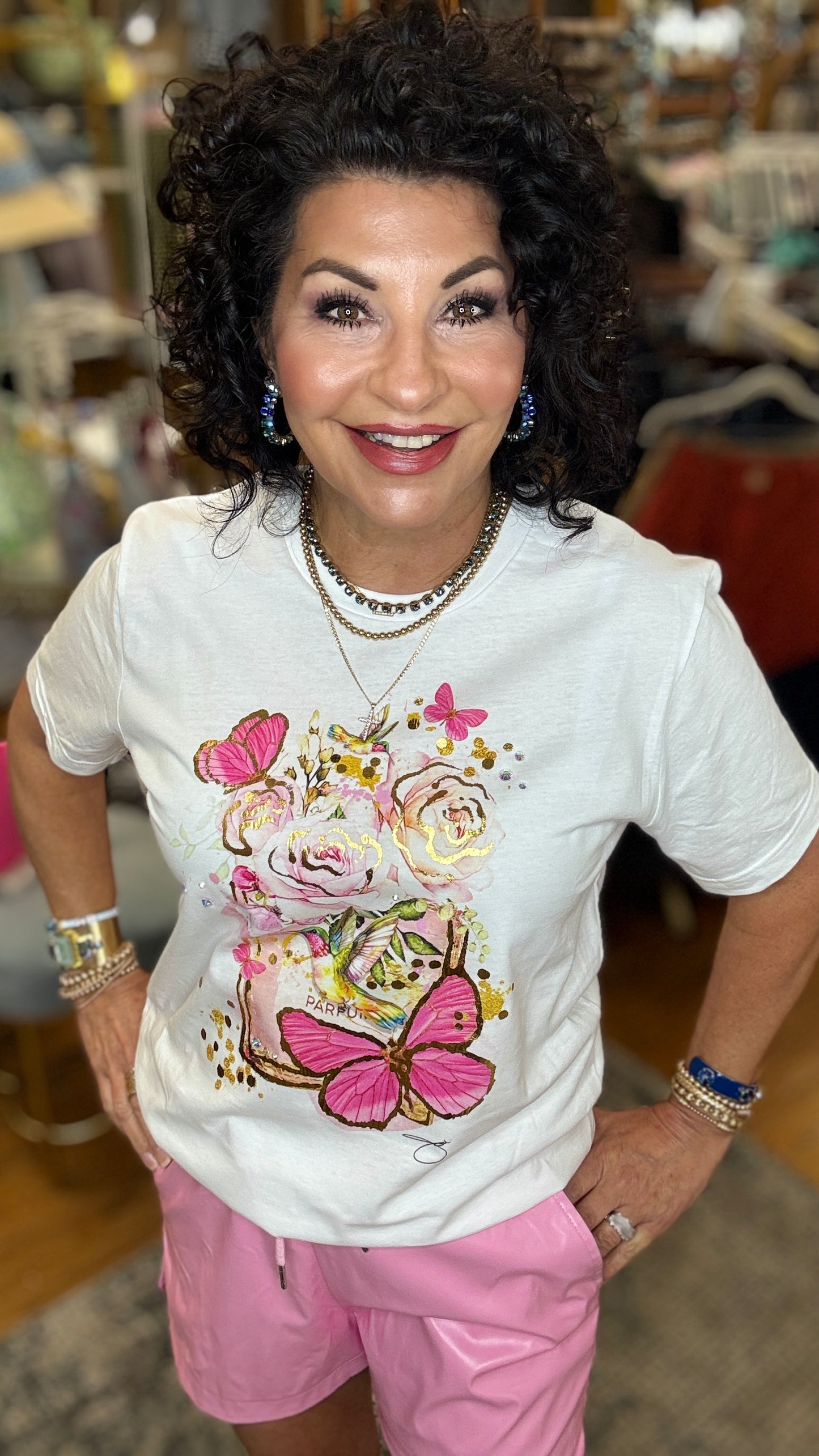 Pink Perfume Tee Shirt