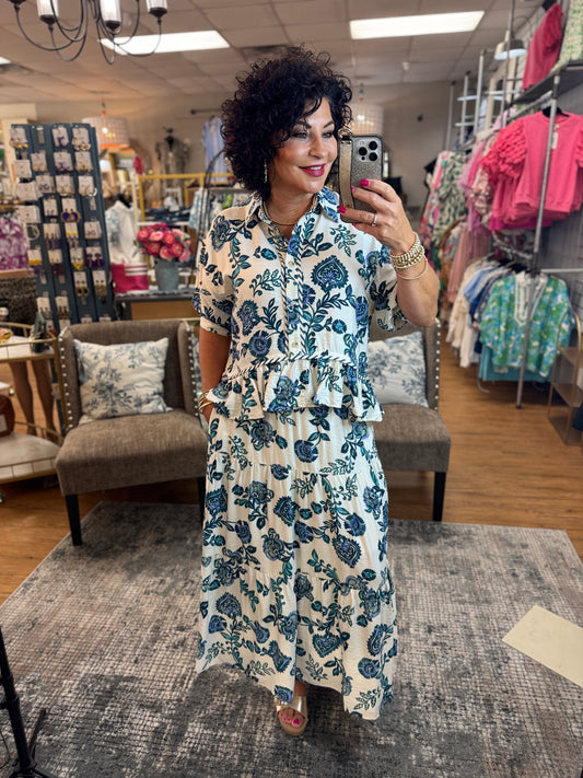 Slip on Floral Shirt
