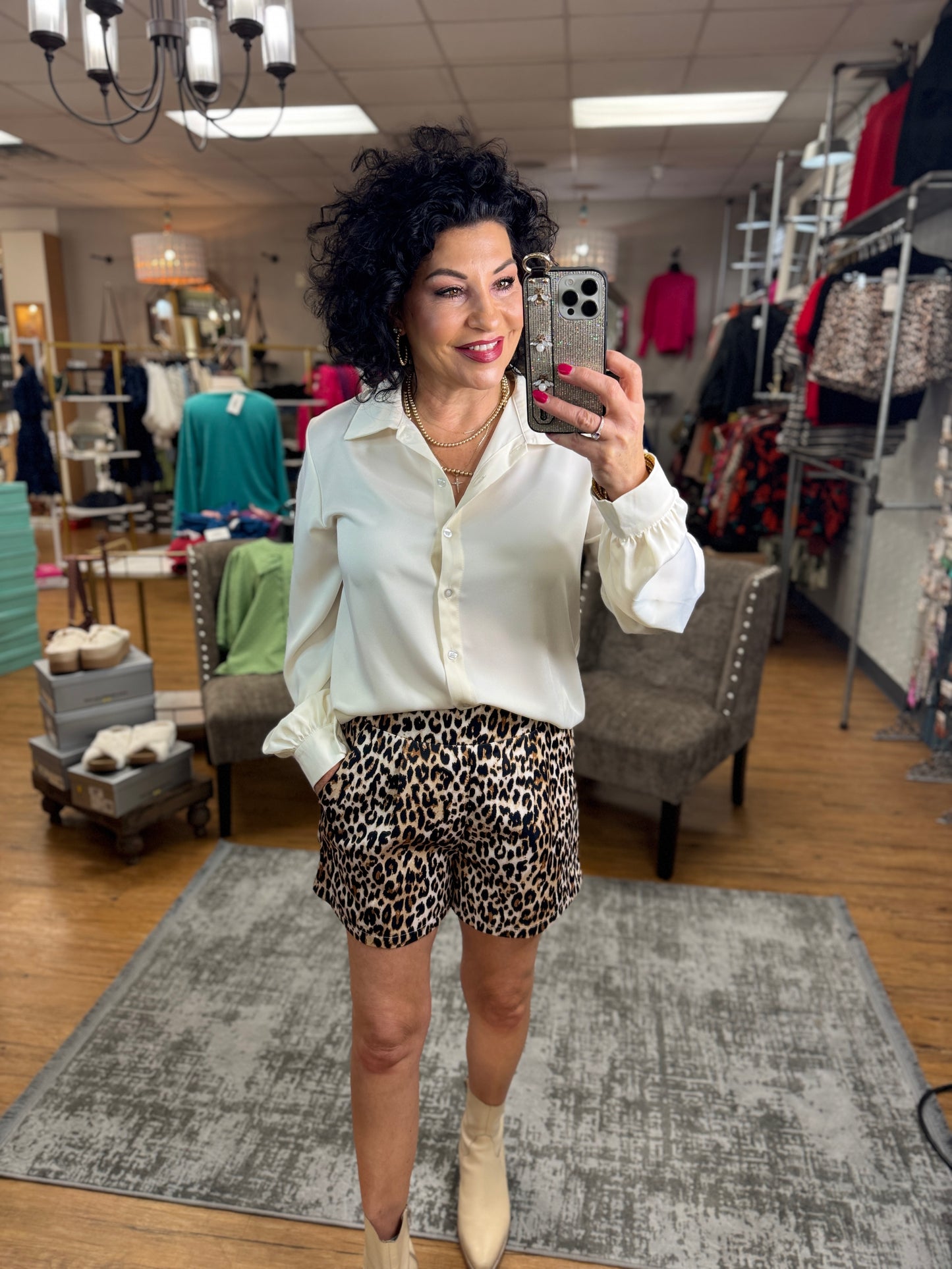 Cheetah Print Shorts