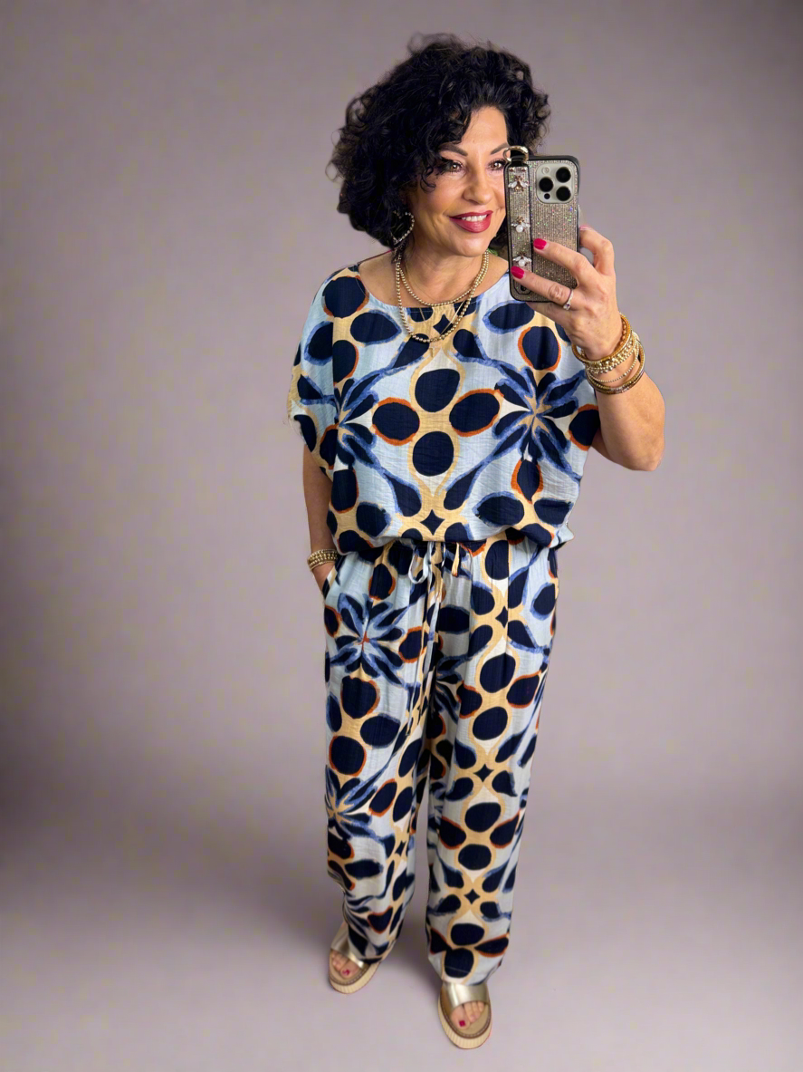 Dolman Sleeve Set W/Drawstring Pants