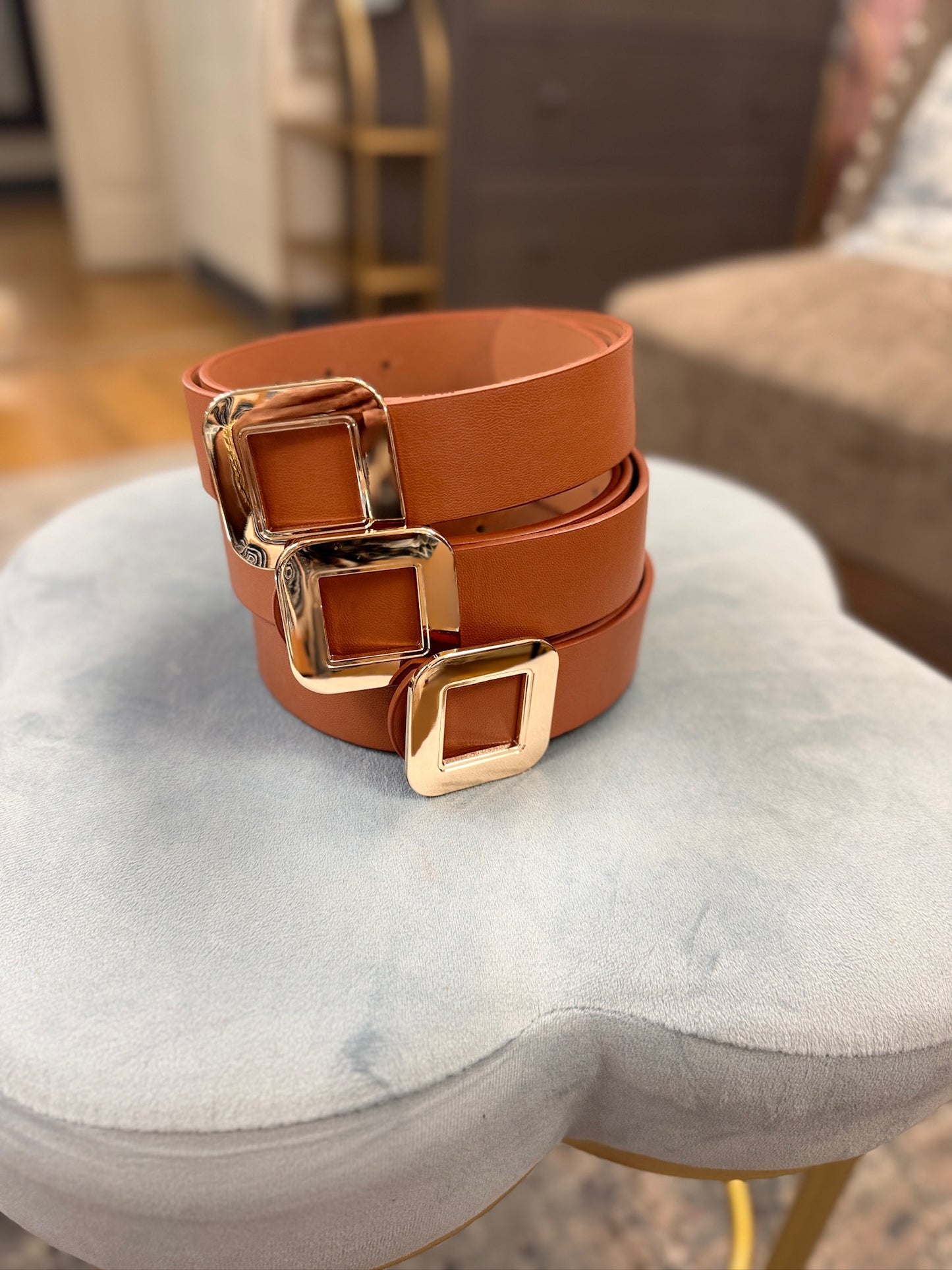 Metal Square Buckle Betl