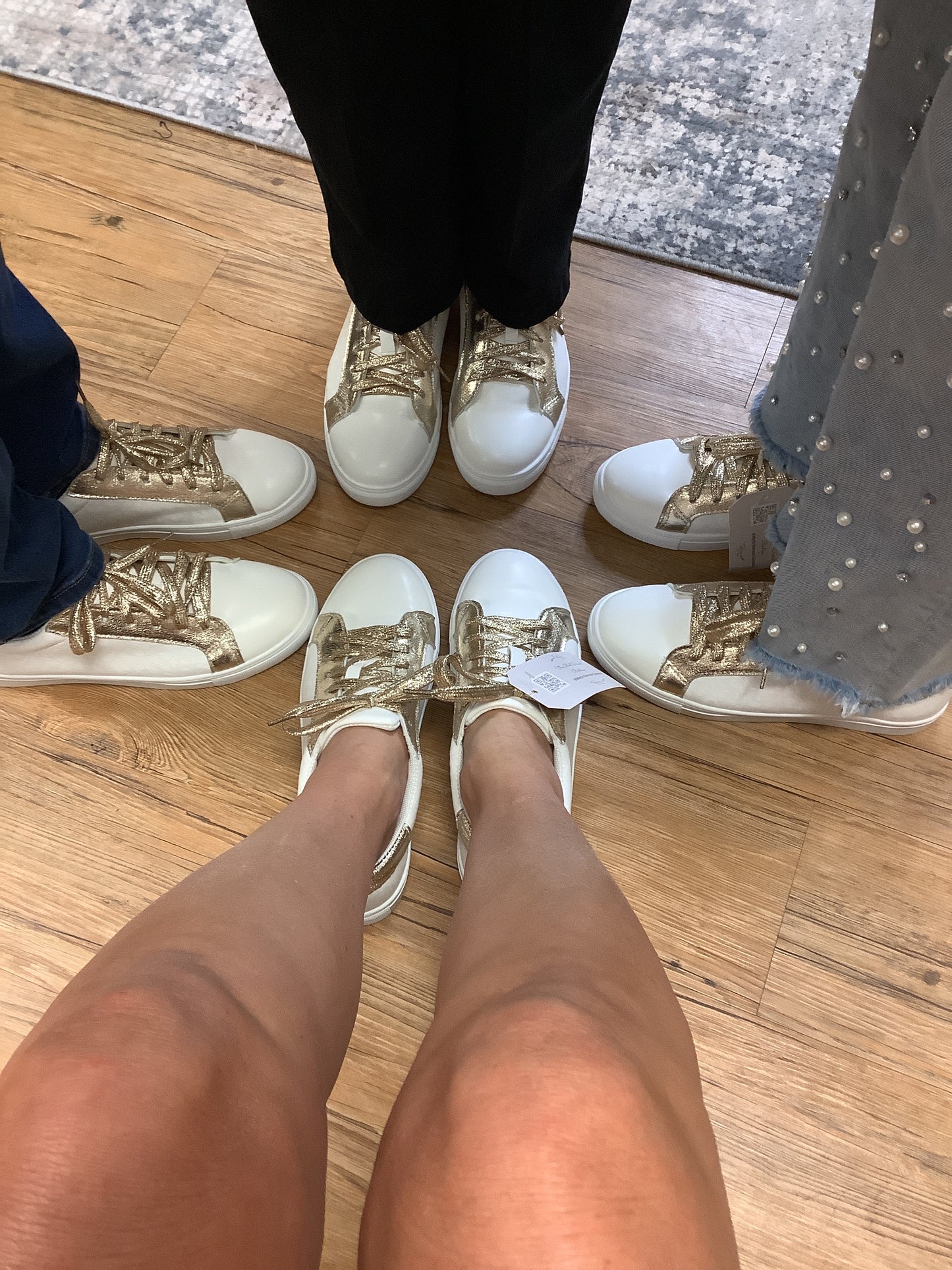 Glitter Patched Leopard Lace-Up Shoes