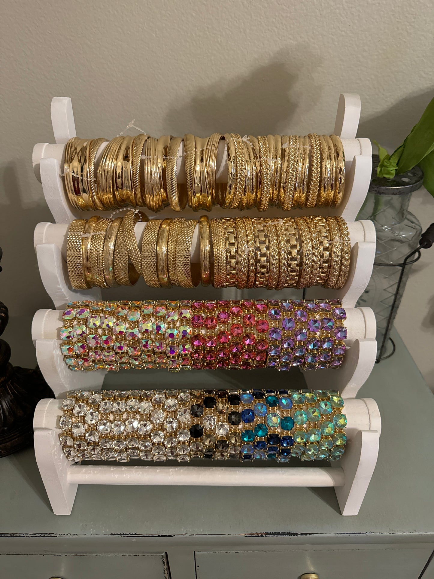 3 Piece Gold Bracelet Set