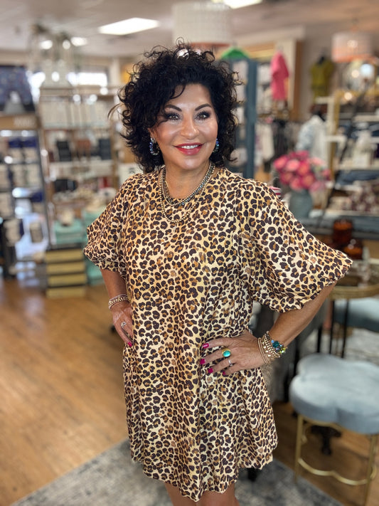 Leopard print dress