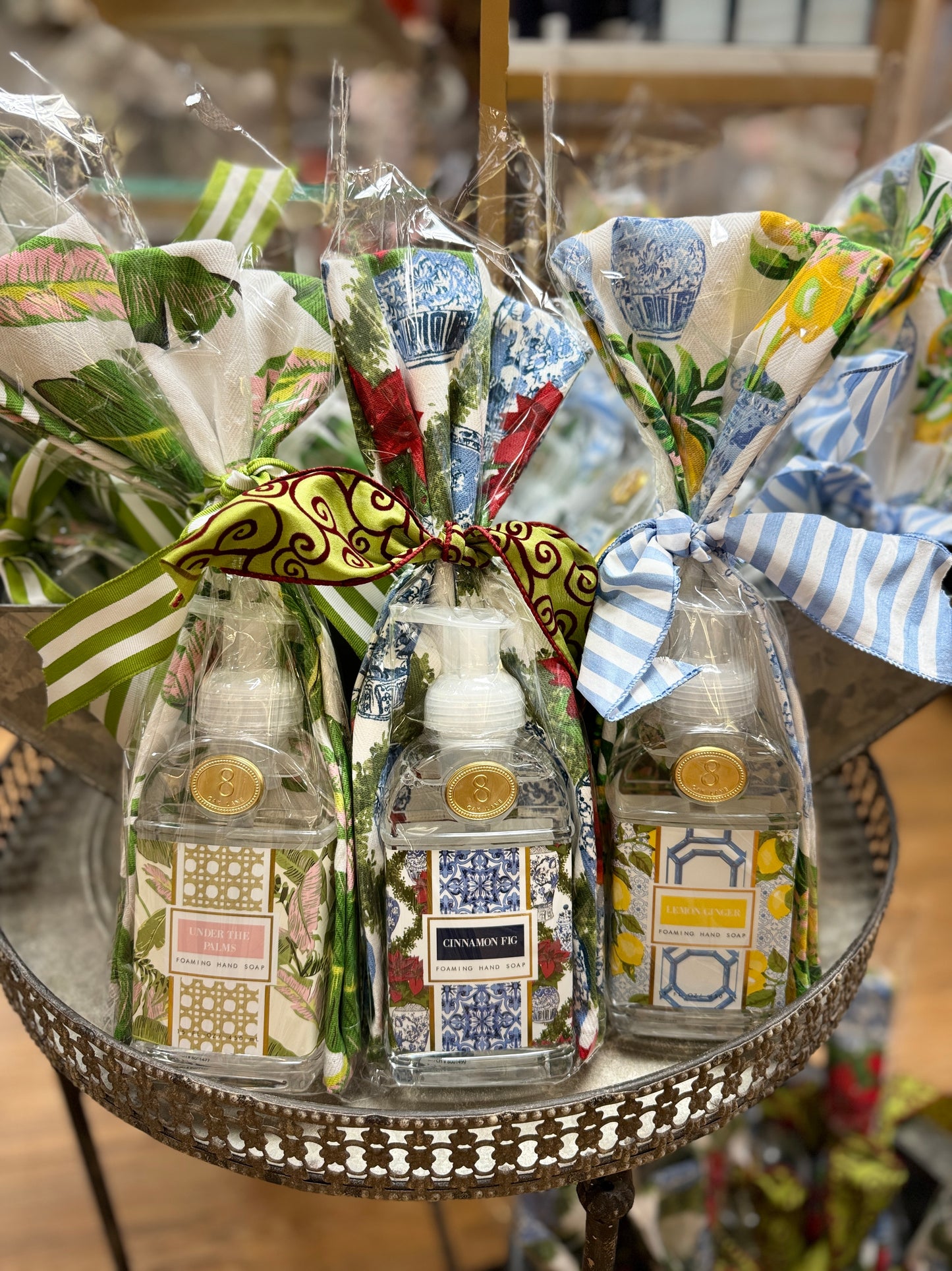 Tea Towel w/ Matching large foaming soap