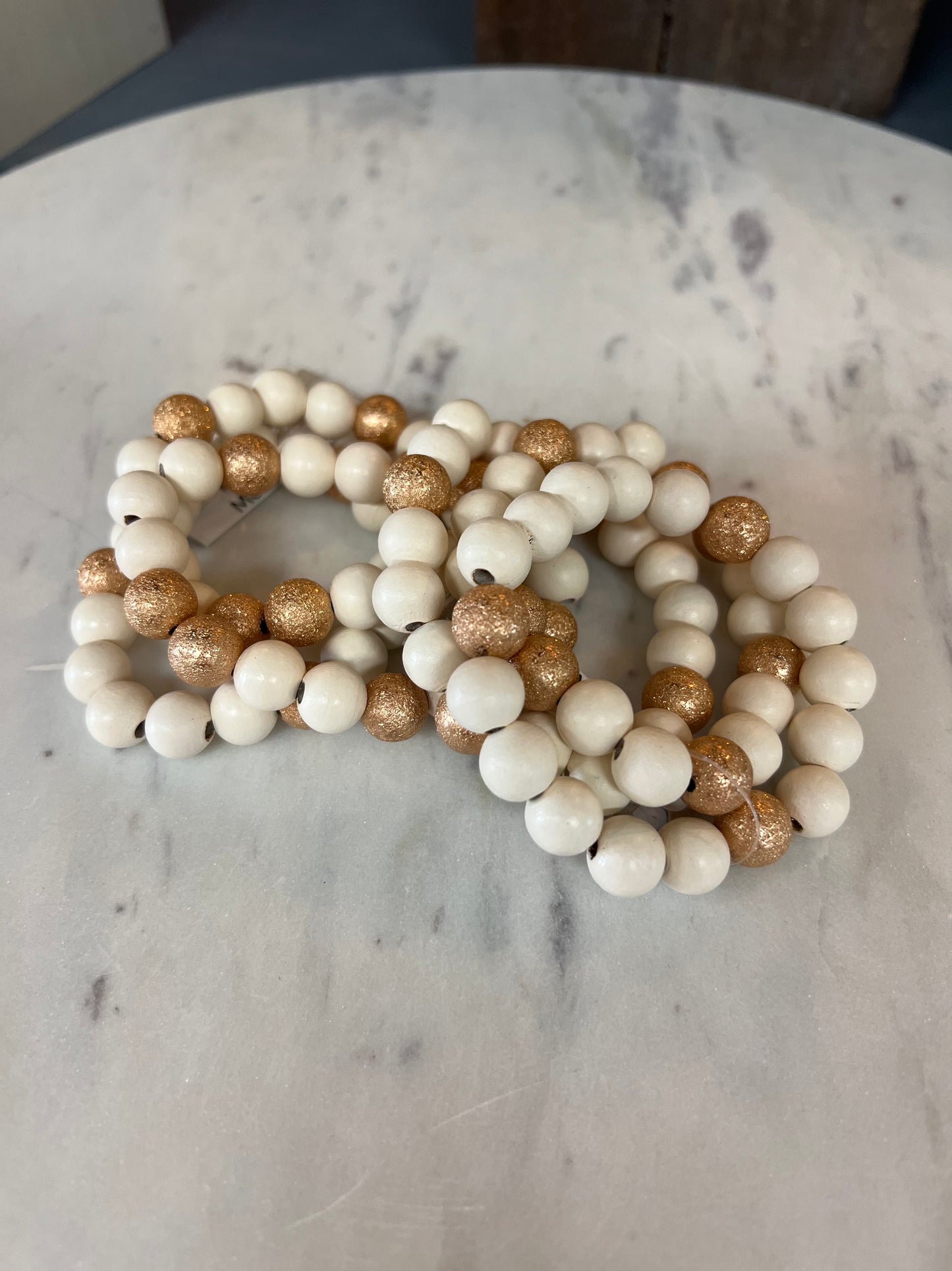 Colored ball stretchy bracelets