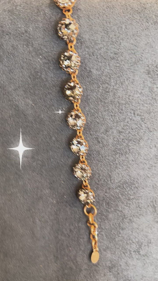 Smoke Crystal stone with crystal halo