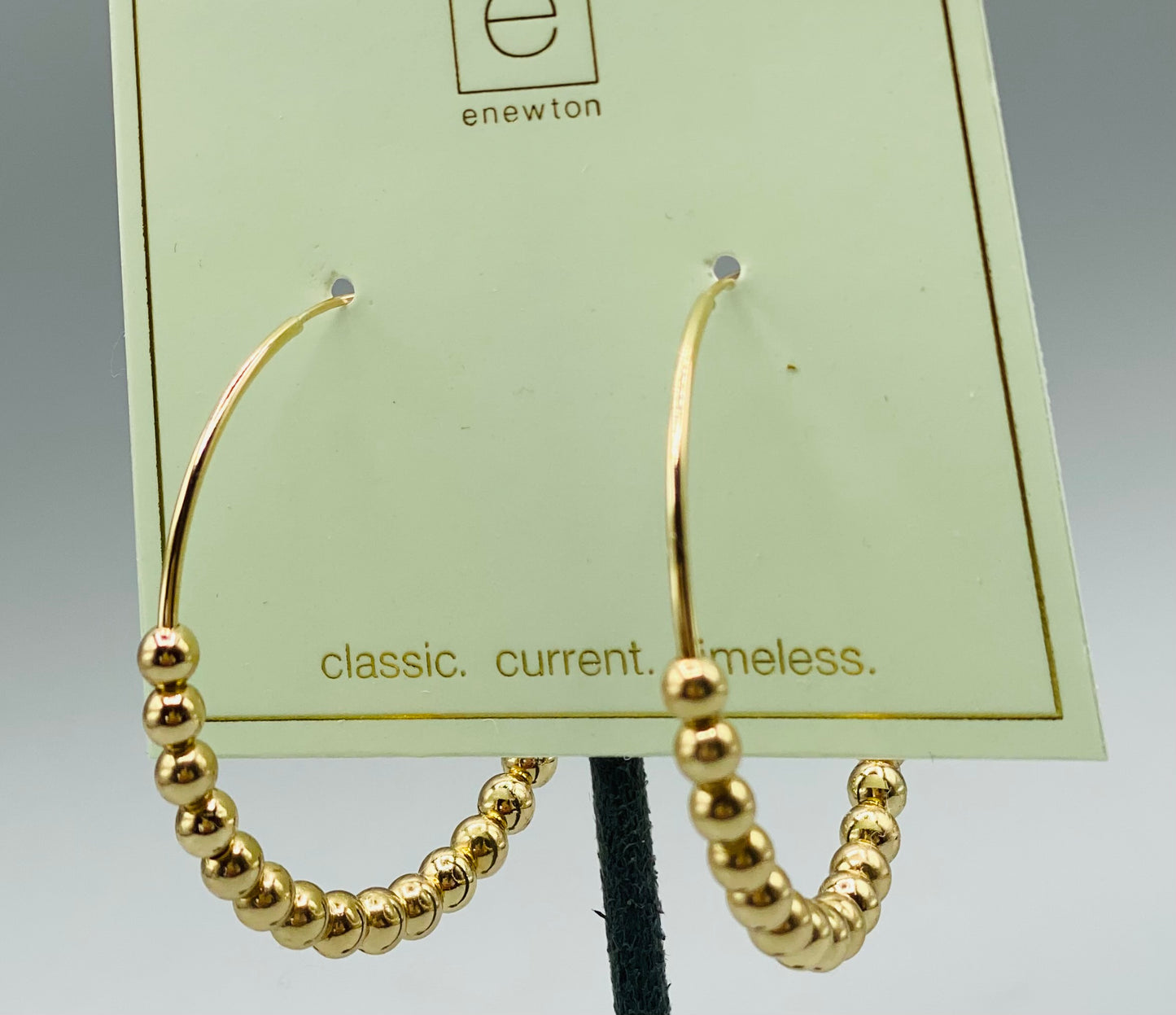 Classic Beaded Bliss Hoops 4mm