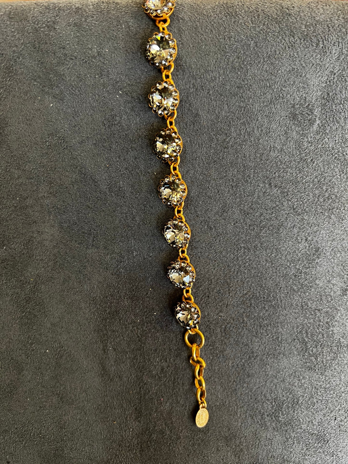 Smoke Crystal stone with crystal halo
