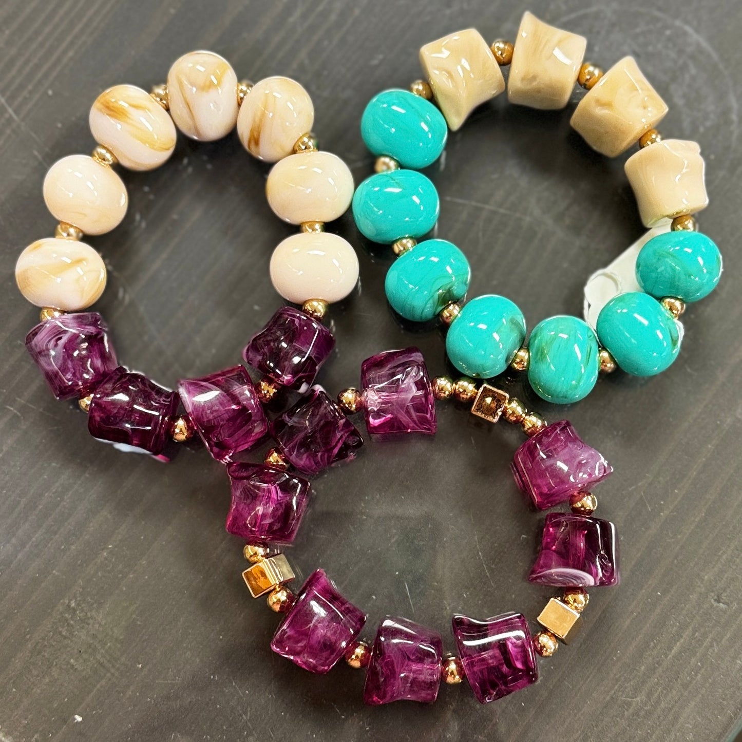 Acrylic Beaded Bracelets