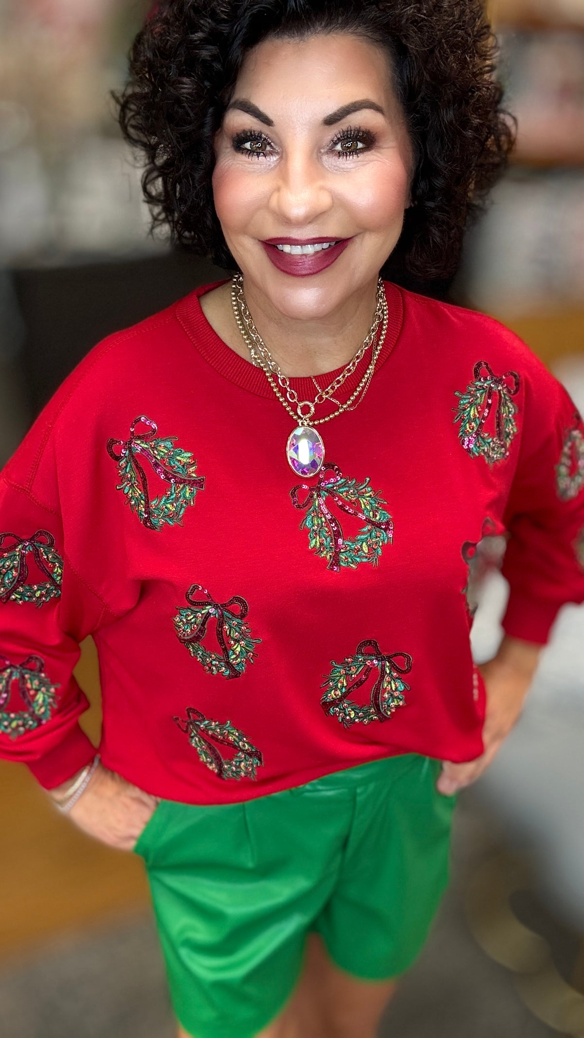 Millie Berry Wreaths Sweatshirt