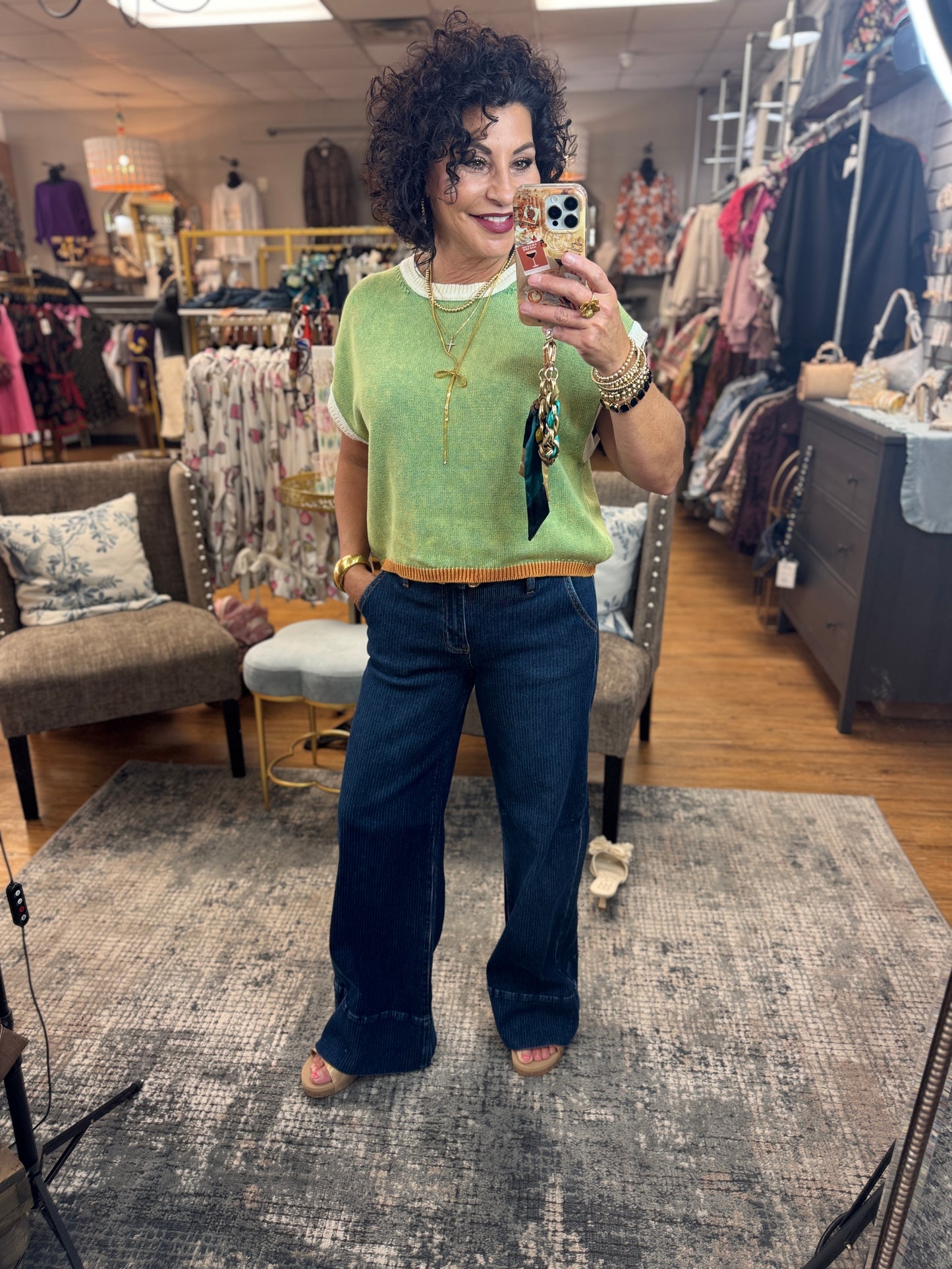 Slouch Wide Leg Jeans Wide Hem