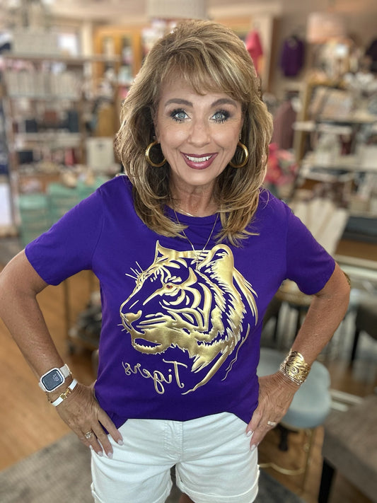Gold Foil Tiger T-Shirt