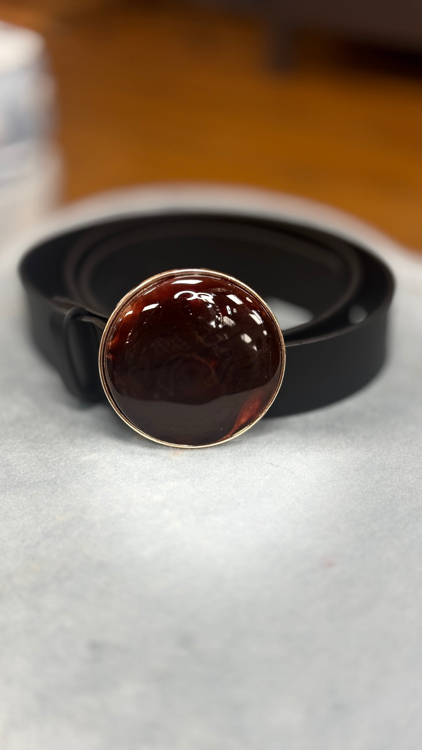 Black Belt w/Acrylic Buckle