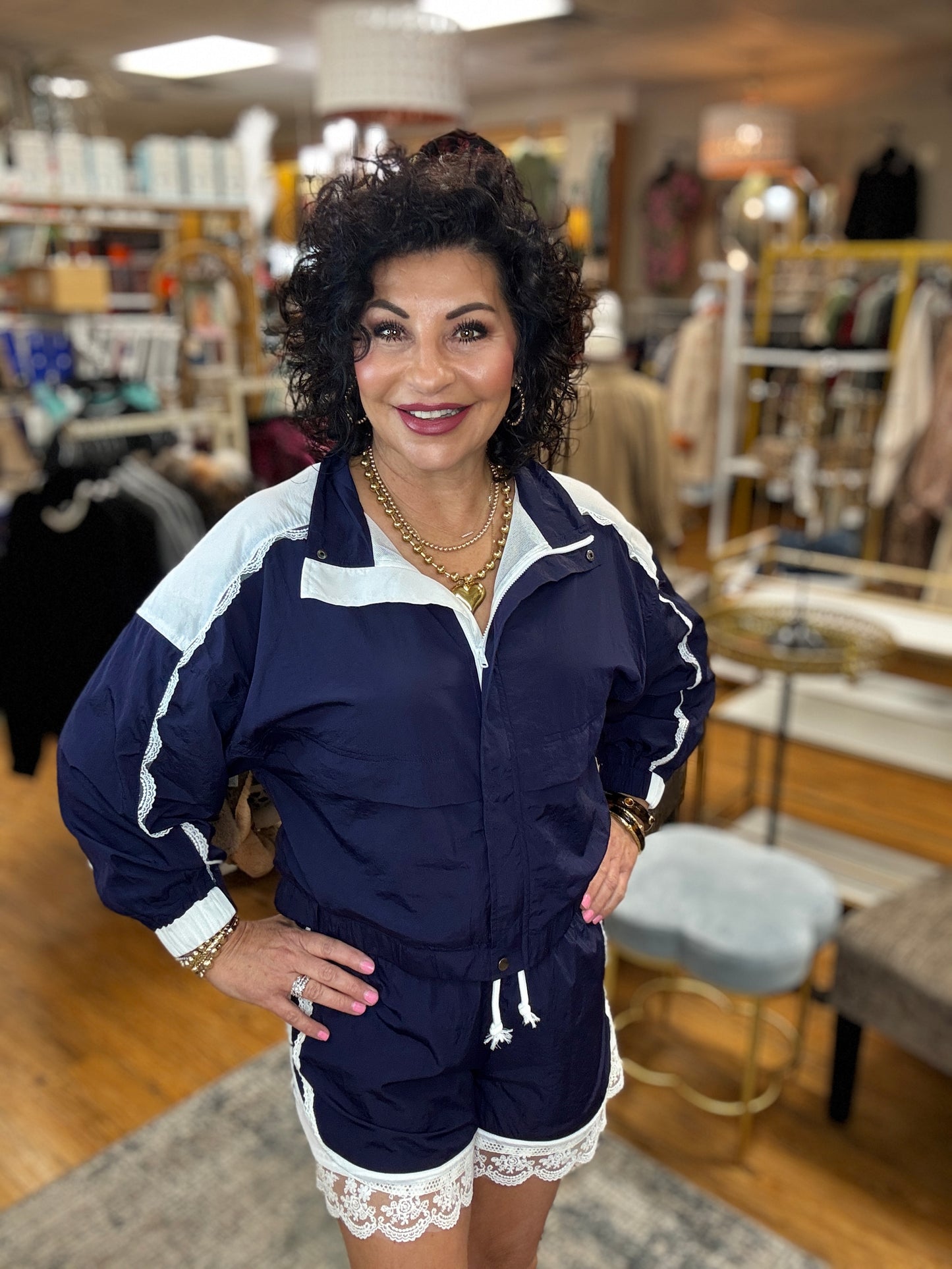 Trace Shorts w/Lace Detail