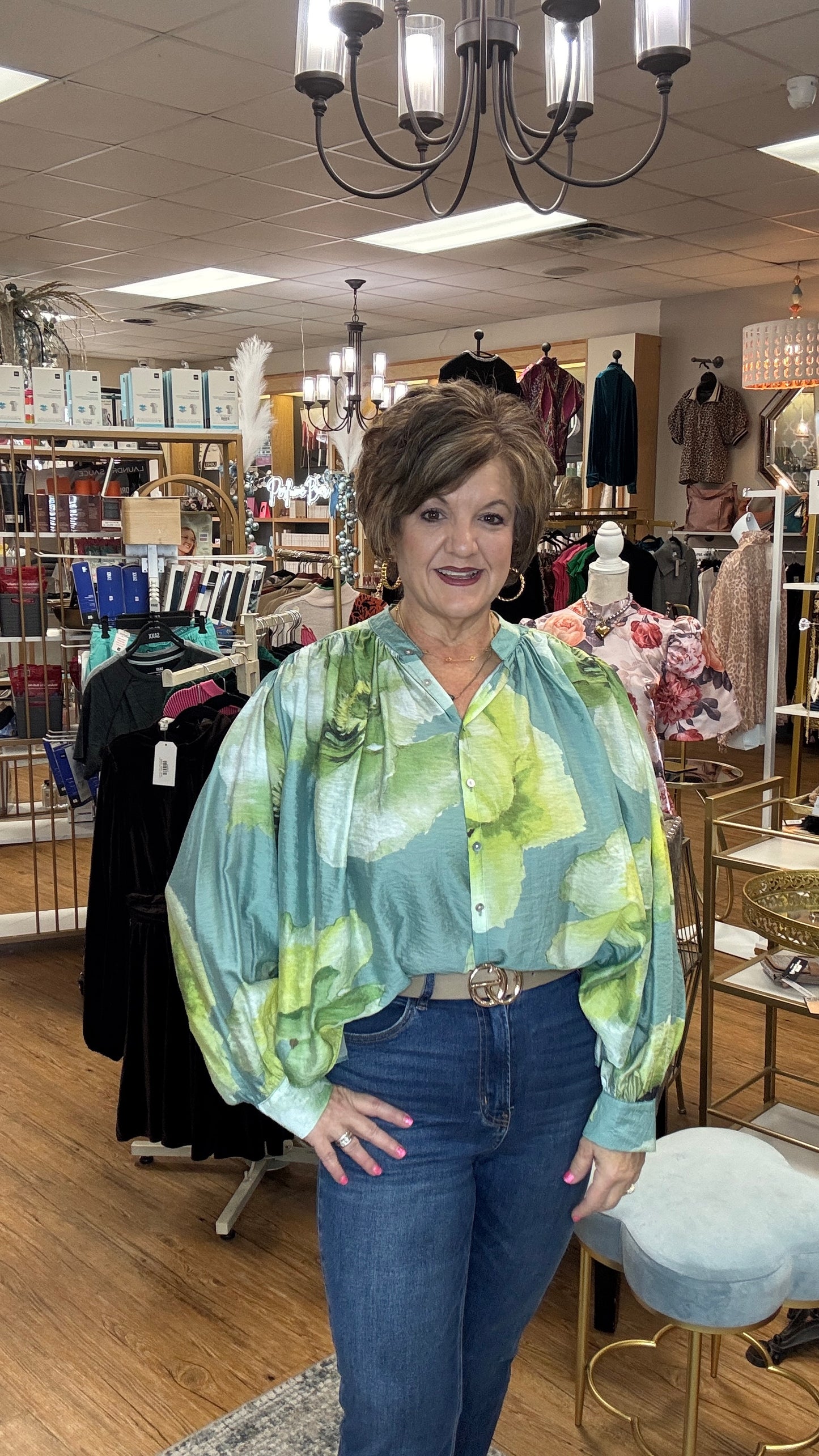 Long Sleeve Voluminous Blouse