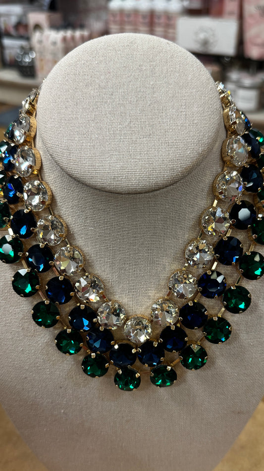 Round Crystal Stack Necklace