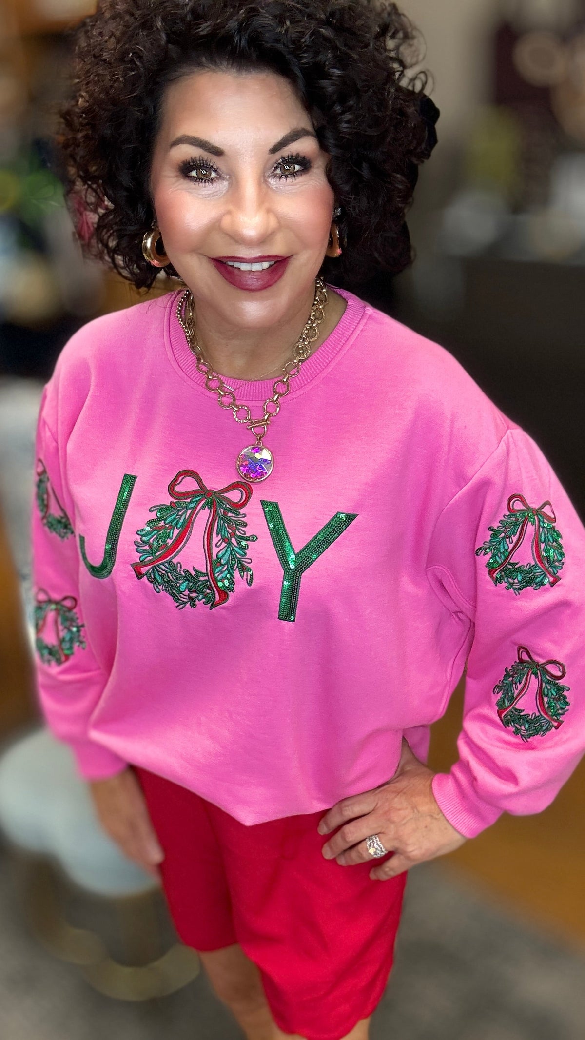 Sarah Joy Wreath Sweatshirt