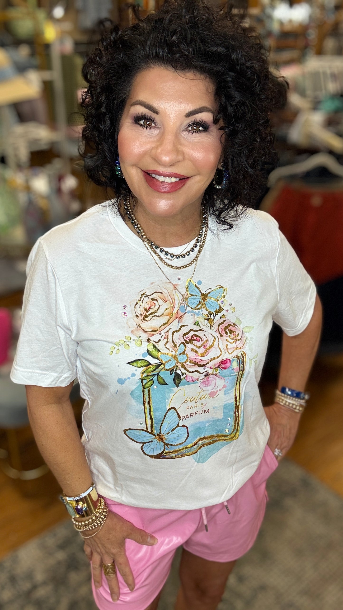 Blue Perfume Tee Shirt