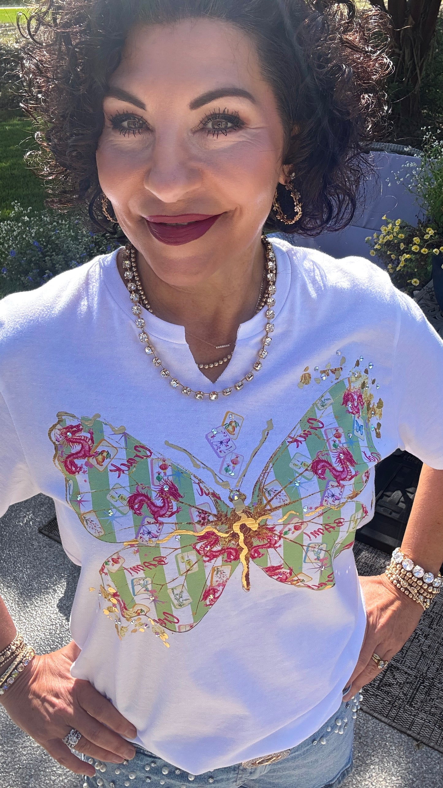 Mahjong Fly Bling T-Shirt