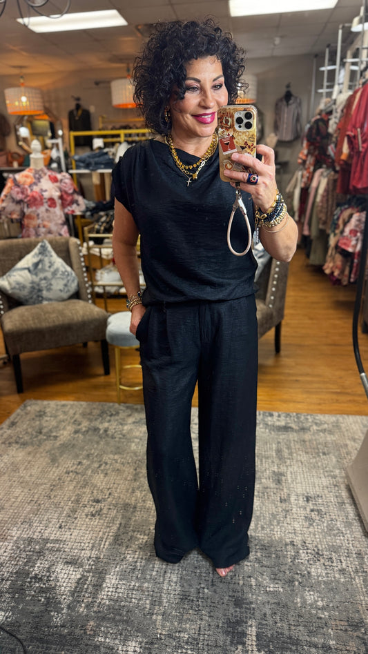 High-Waisted Wide Leg Pants