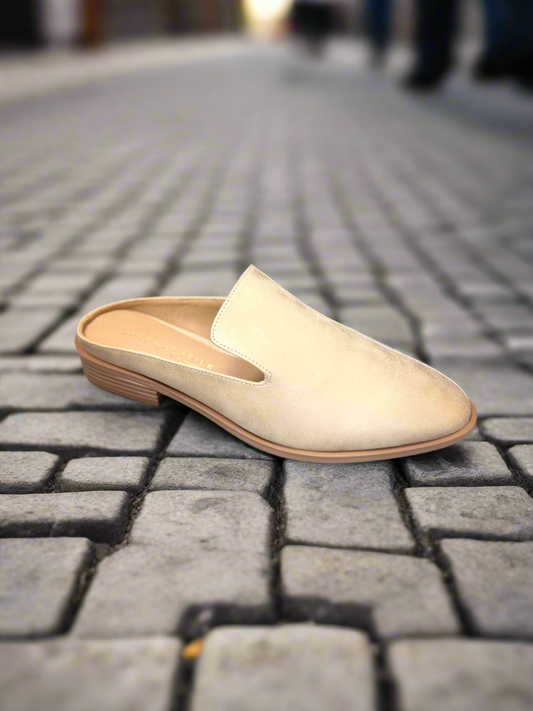 Avery Faux Leather Step in Mule