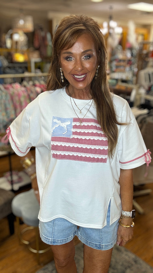 Lace Flag Shirt