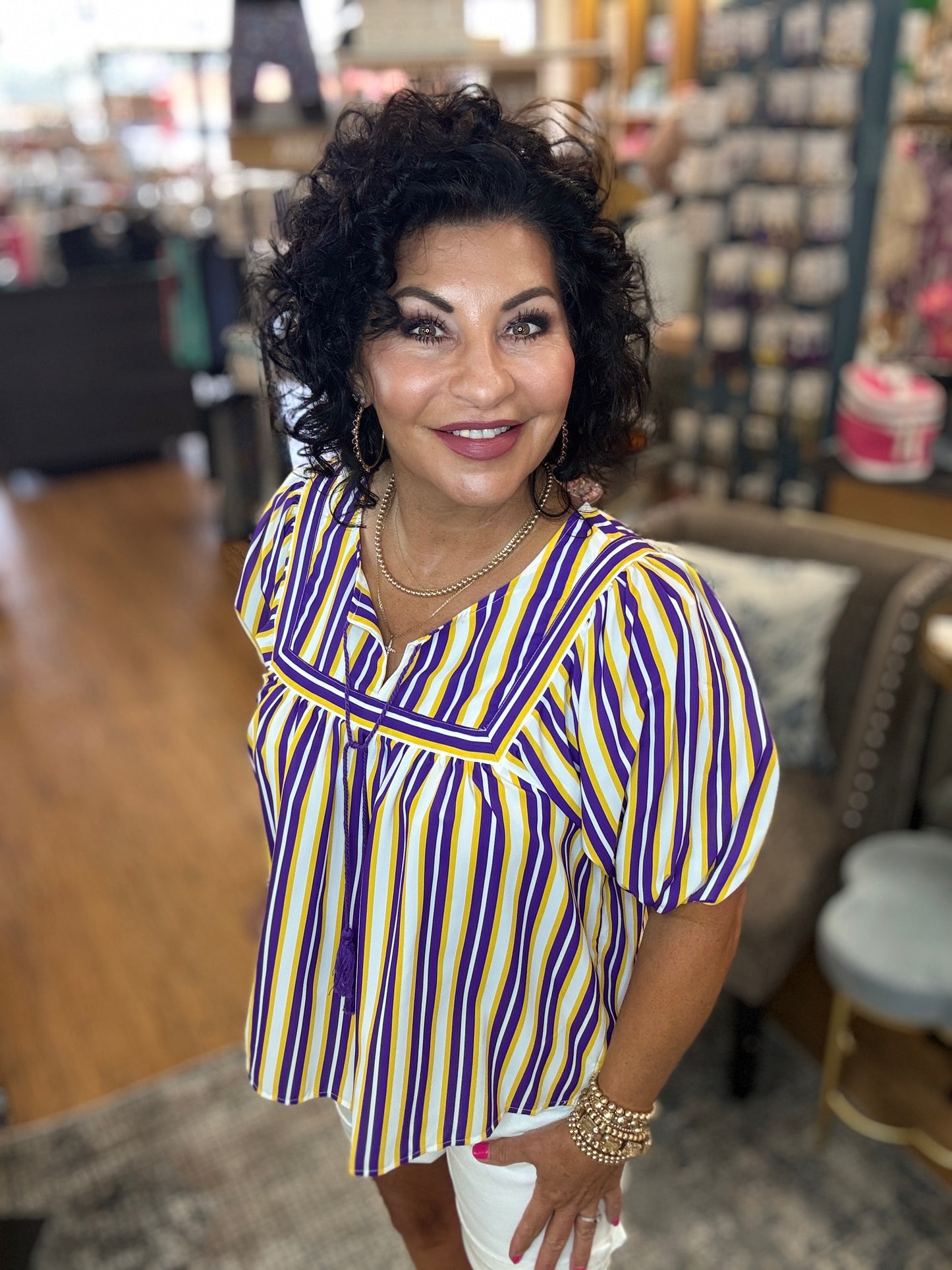 Penny Pin Stripe Top