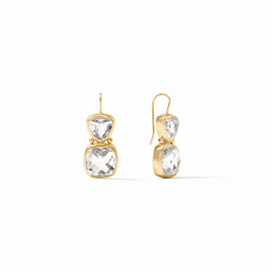 Aquitaine Earrings Clear Crystal