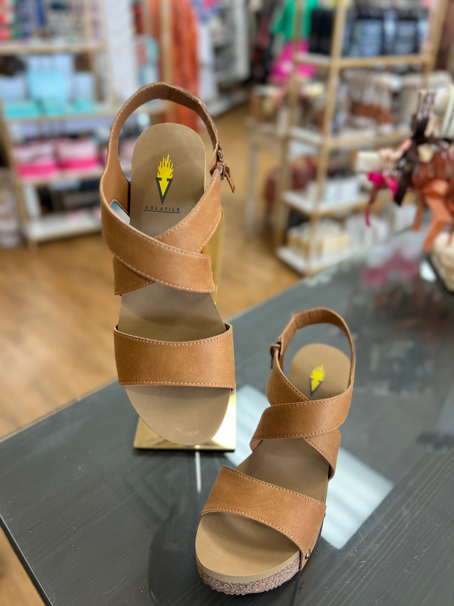 Sunkissed Synthetic Upper Strap WEdge