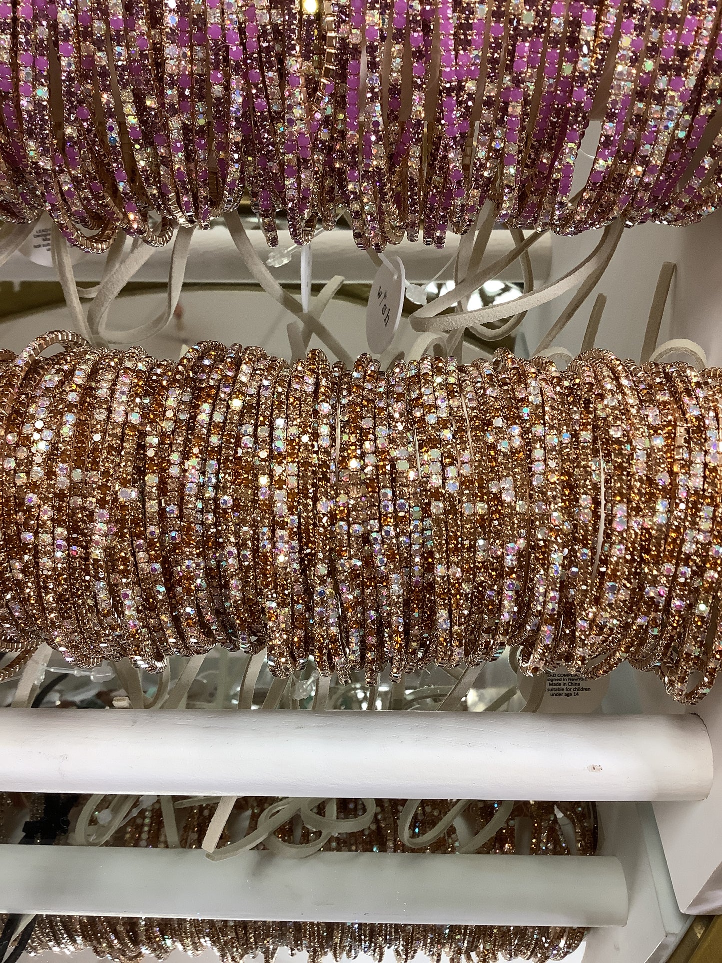 Crystal Stretchy bracelets set of 11