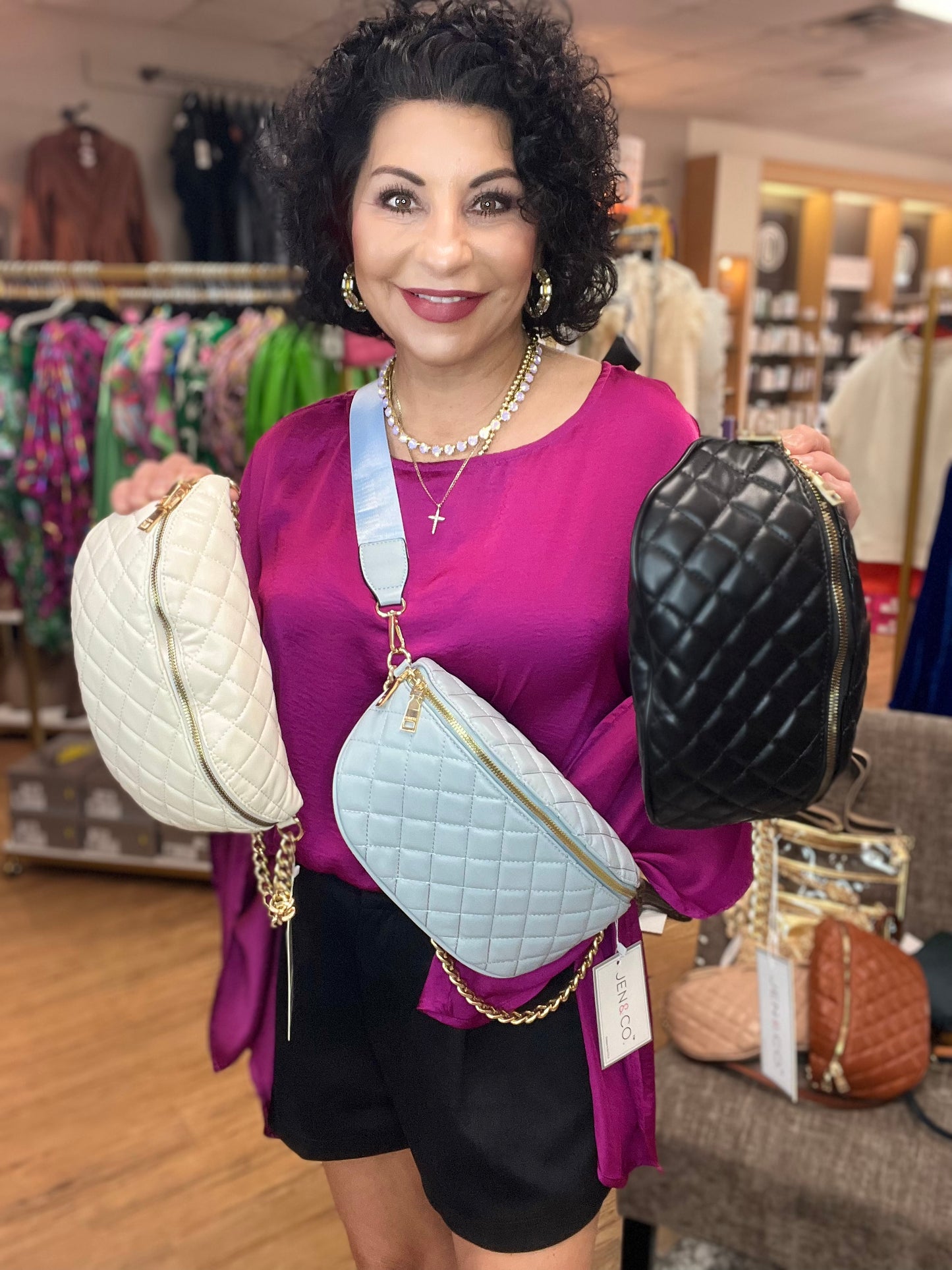 Quilted Sling Purse