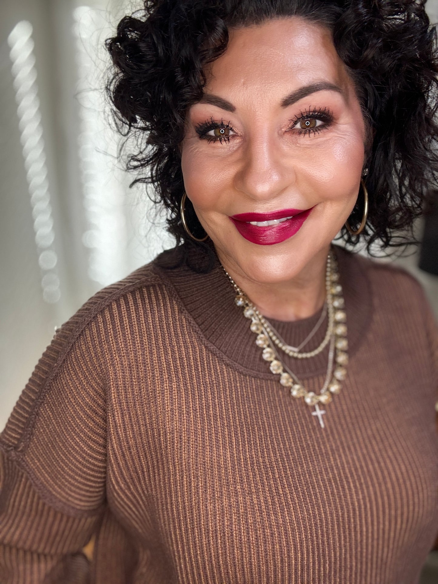 Exposed Seam Two Tone Sweater