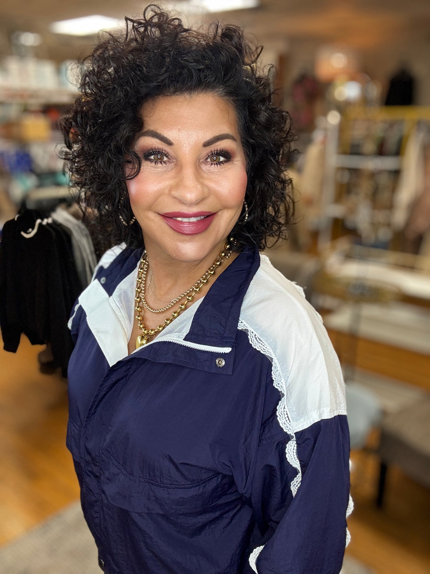 Lace and Mesh Track Jacket