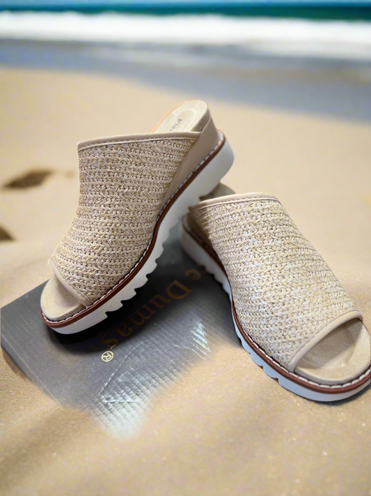 Expand Gold Wedge Shoe