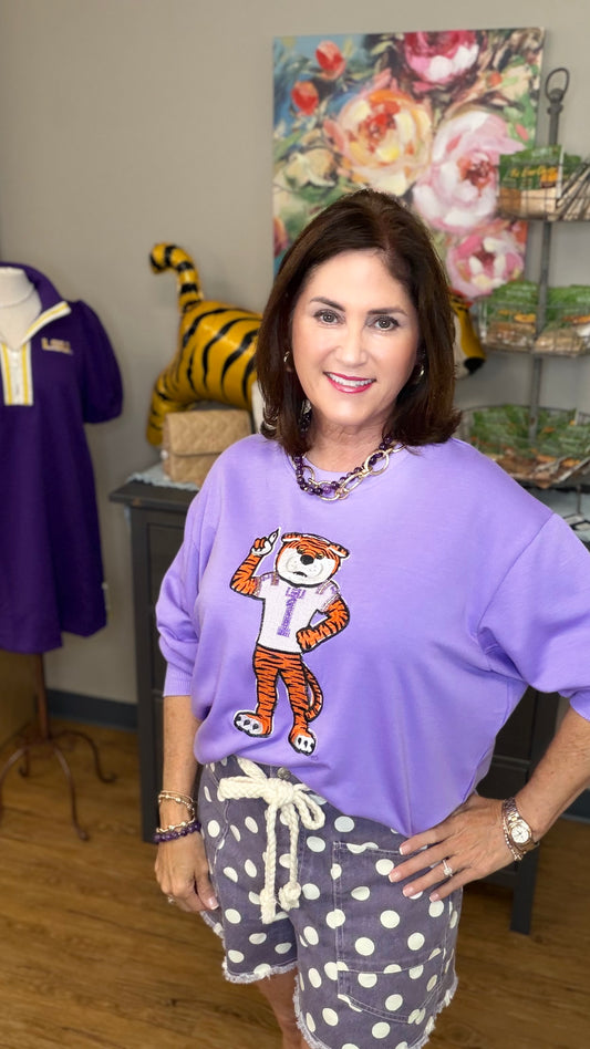 Sarah LSU Mike Tiger SweatShirt