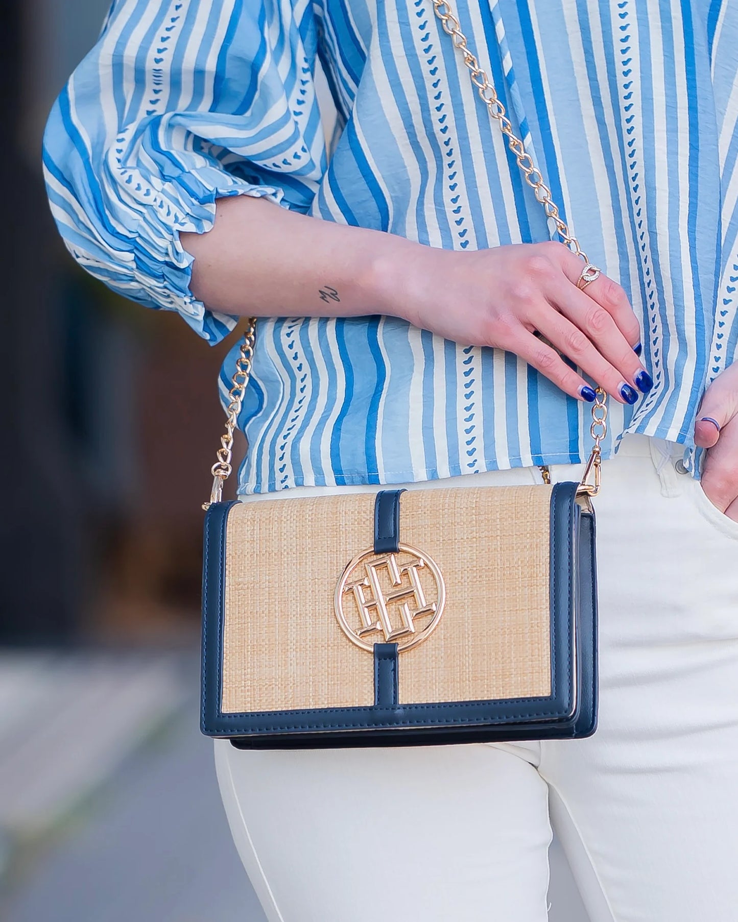 Cecilia Circle Logo Handbag