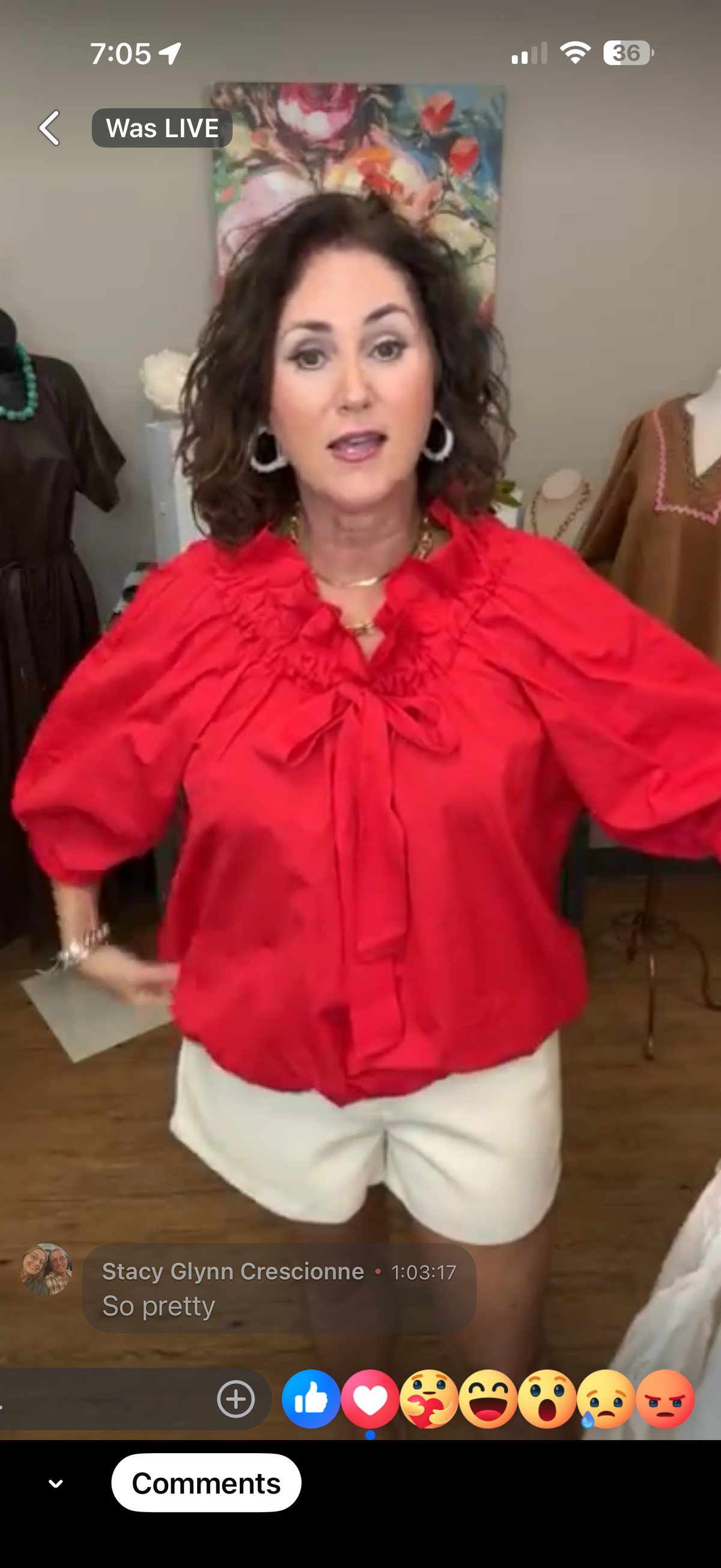 Drop shoulder drawstring neckline Top