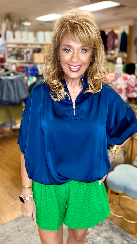 Pull on Textured Shorts