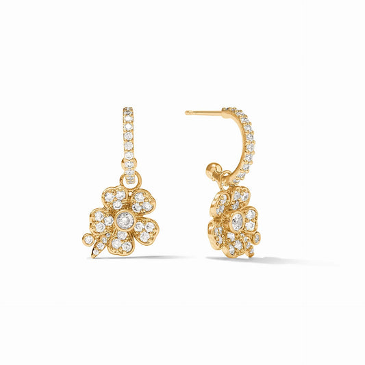 Laurel Hoop & Charm Earrings