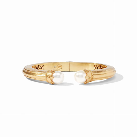 Flora demi Cuff gold pearl