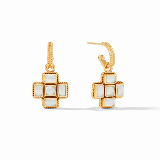 Savoy Hoop & Charm Earring