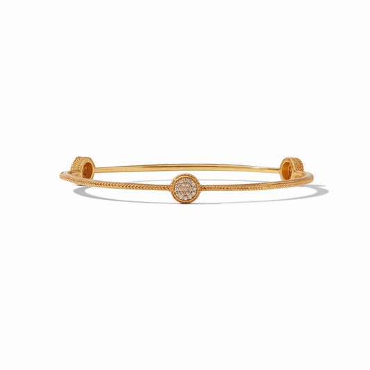 Windsor Pave Bangle Gold Pave Cubic Zirconia