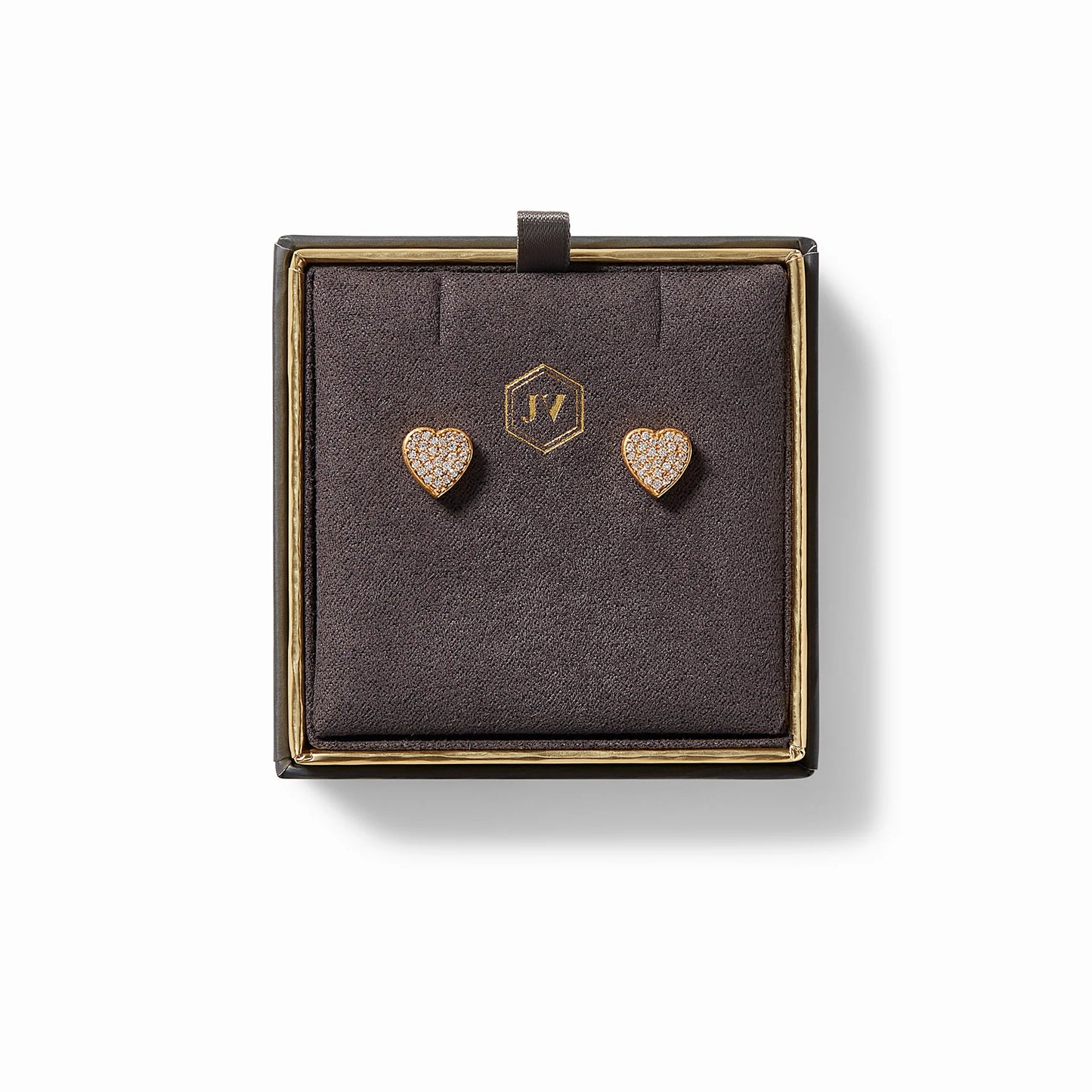 Heart Pavé Stud