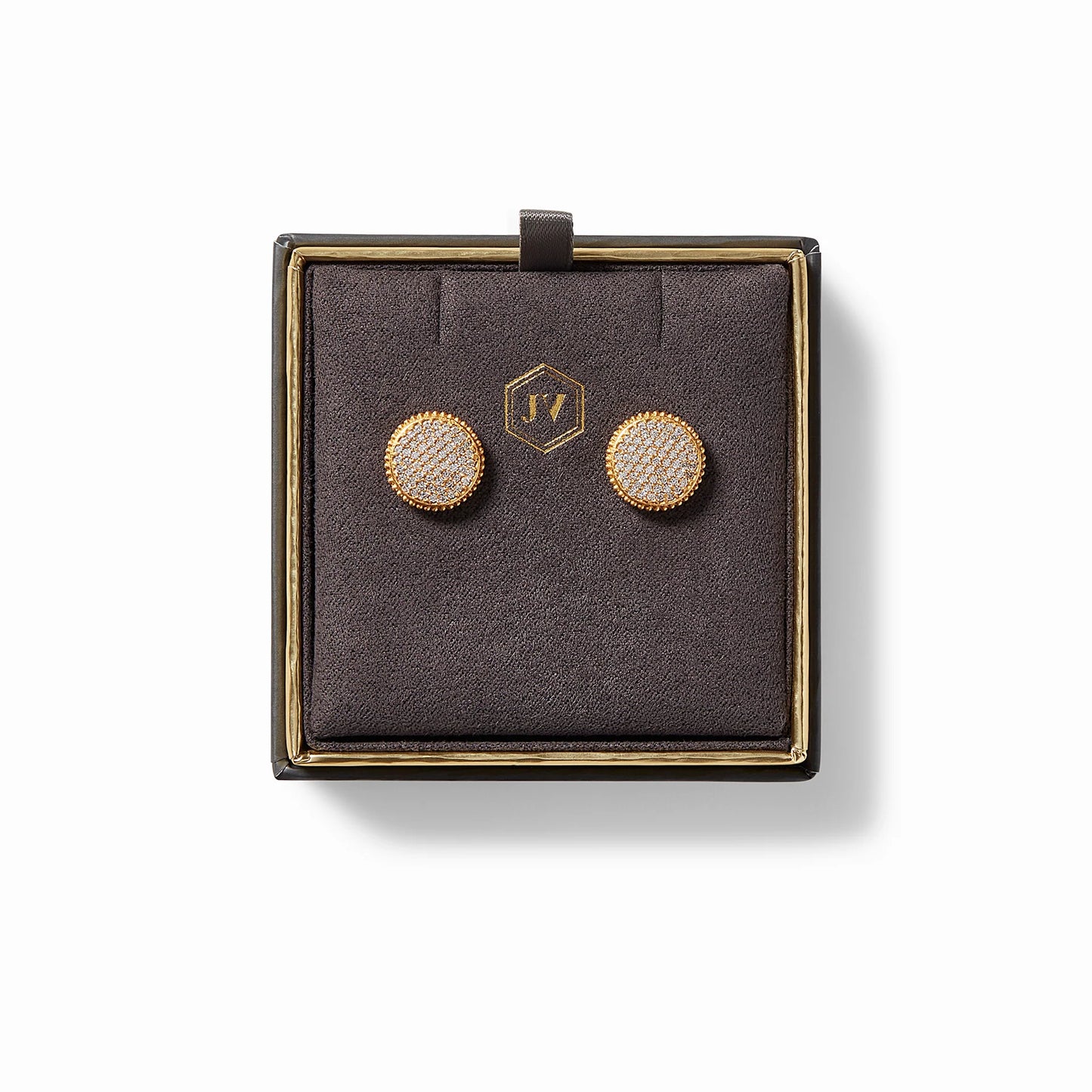 Fleur-de-Lis Pavé Stud